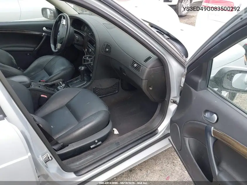 2008 Saab 9-5 2.3T VIN: YS3ED49G083500292 Lot: 45143996
