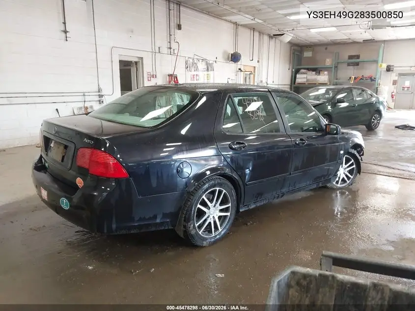 2008 Saab 9-5 Aero VIN: YS3EH49G283500850 Lot: 45478298