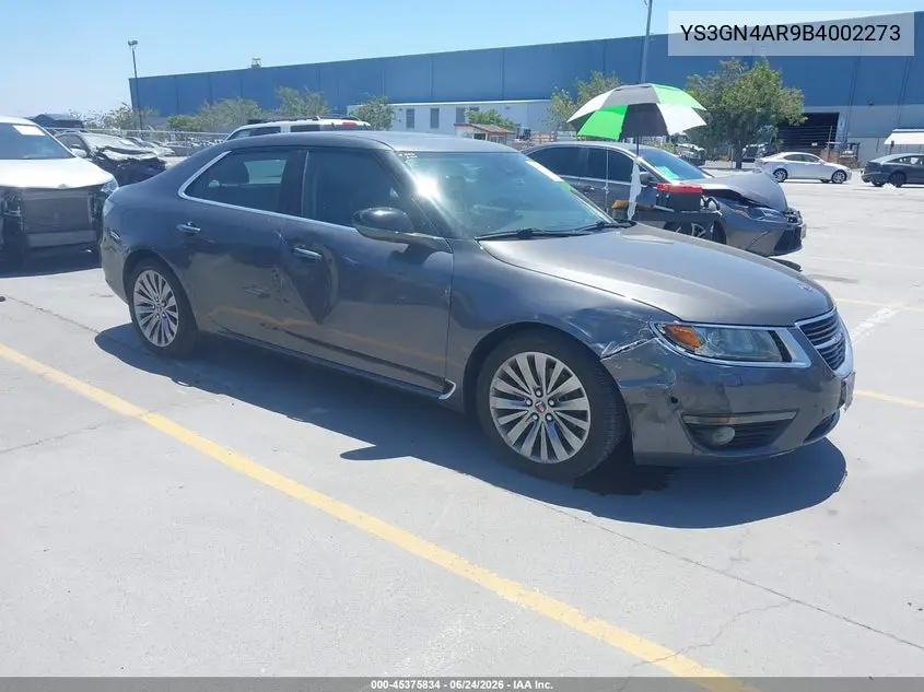2011 Saab 9-5 Turbo4 Premium VIN: YS3GN4AR9B4002273 Lot: 45375834
