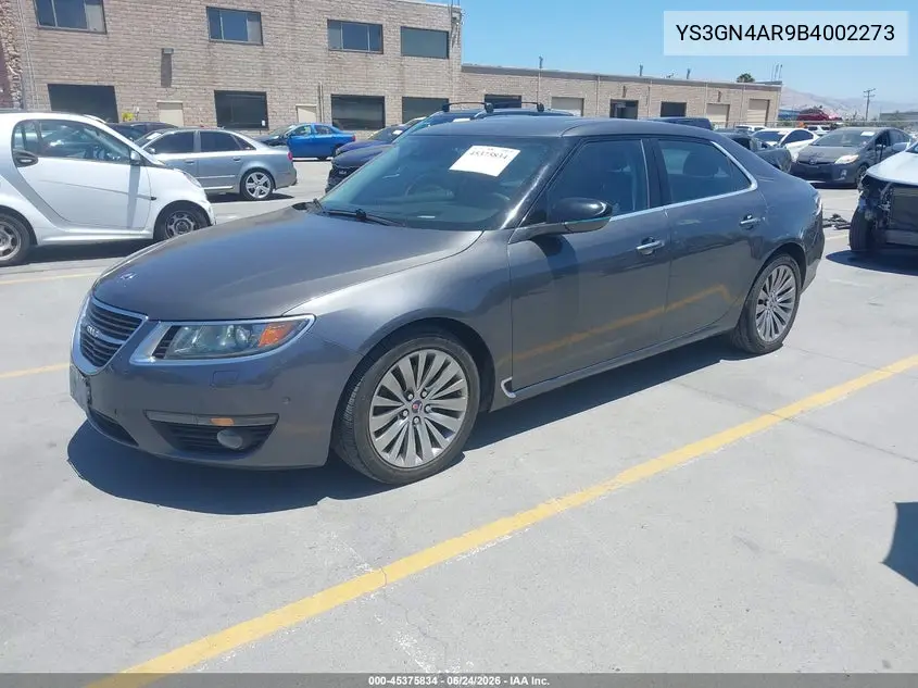 2011 Saab 9-5 Turbo4 Premium VIN: YS3GN4AR9B4002273 Lot: 45375834