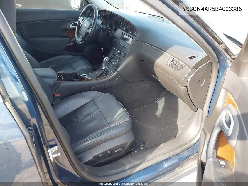 2011 Saab 9-5 Turbo4 VIN: YS3GN4AR5B4003386 Lot: 45453431