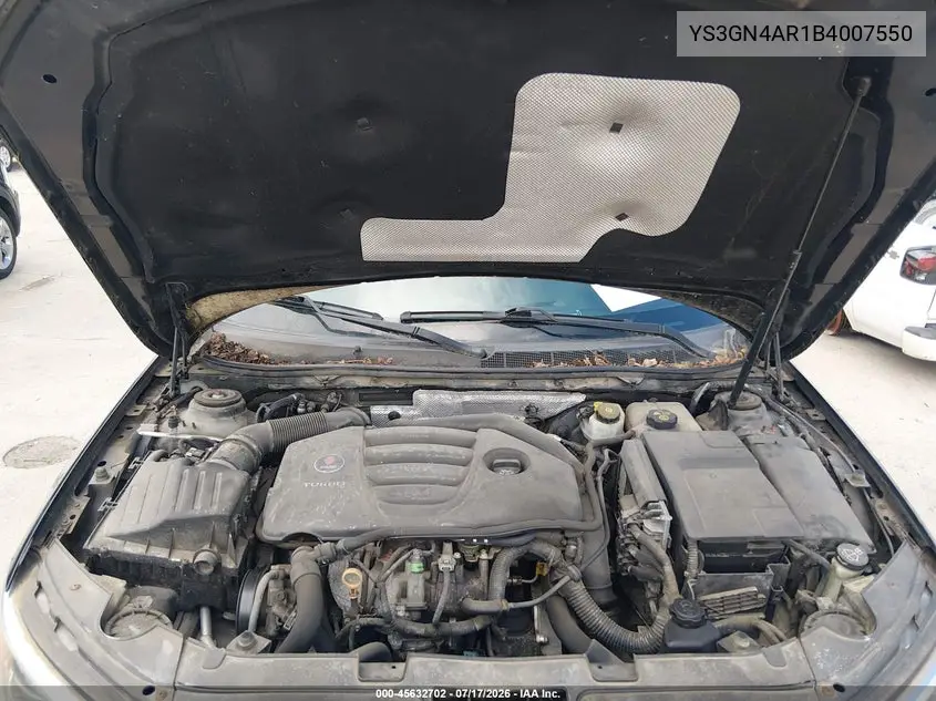 2011 Saab 9-5 Turbo4/Turbo4 Premium VIN: YS3GN4AR1B4007550 Lot: 45632702