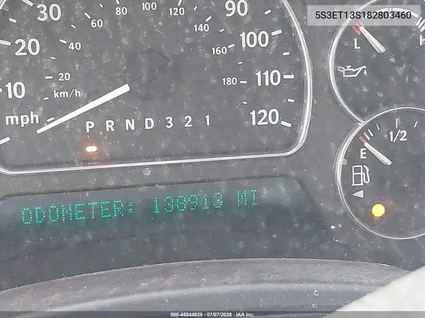 2008 Saab 9-7X 4.2I VIN: 5S3ET13S182803460 Lot: 45544828