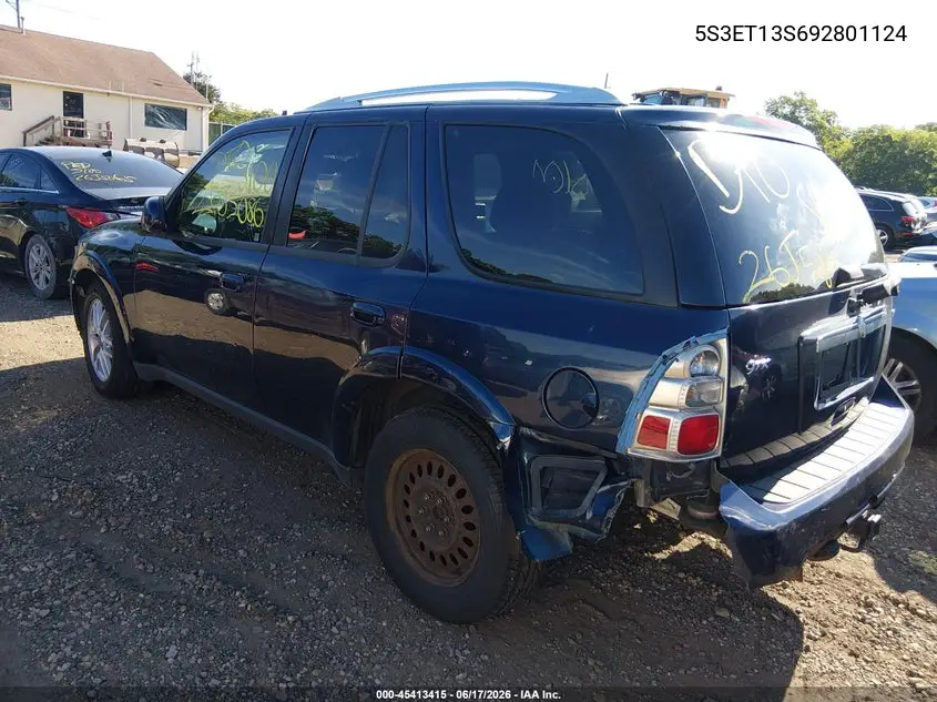 2009 Saab 9-7X 4.2I VIN: 5S3ET13S692801124 Lot: 45413415