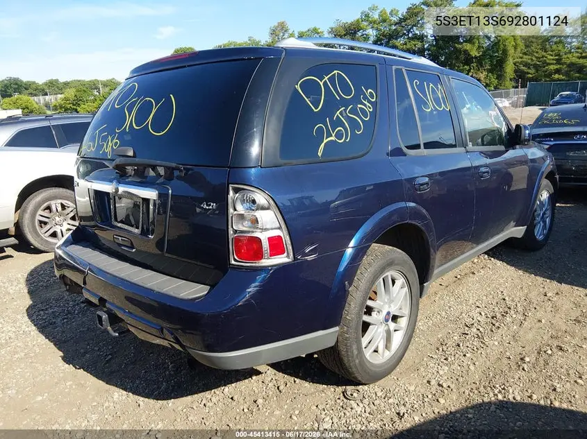 2009 Saab 9-7X 4.2I VIN: 5S3ET13S692801124 Lot: 45413415