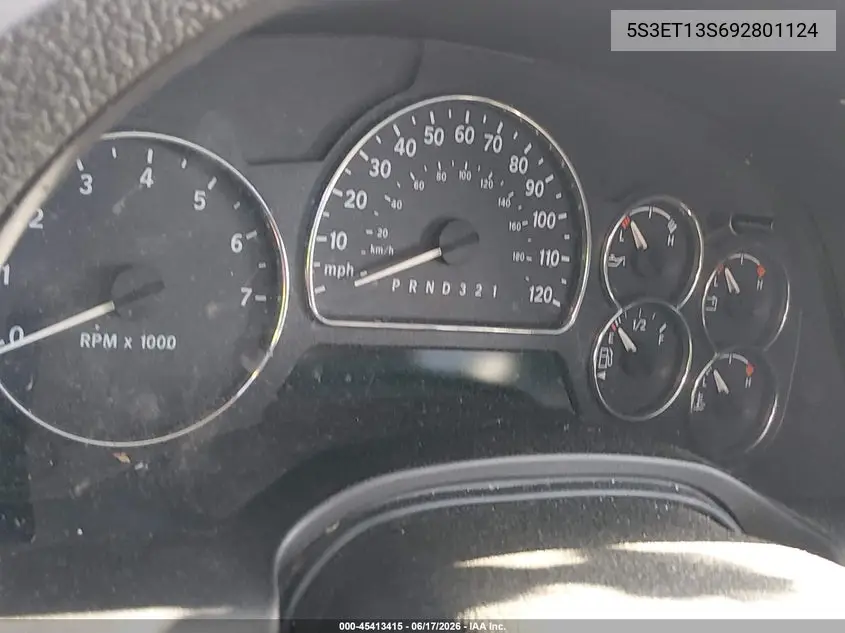 2009 Saab 9-7X 4.2I VIN: 5S3ET13S692801124 Lot: 45413415