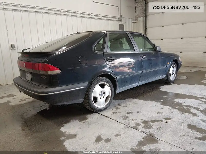 1997 Saab 900 Se VIN: YS3DF55N8V2001483 Lot: 45407673