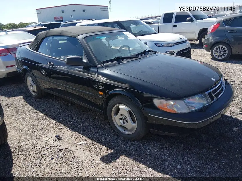 1997 Saab 900 S VIN: YS3DD75B2V7011145 Lot: 45478042