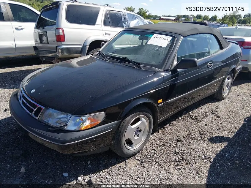 1997 Saab 900 S VIN: YS3DD75B2V7011145 Lot: 45478042