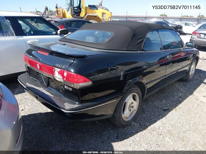 1997 Saab 900 S VIN: YS3DD75B2V7011145 Lot: 45478042