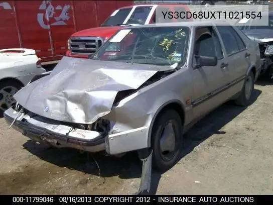 1996 Saab 9000 Cs VIN: YS3CD68UXT1021554 Lot: 11799046