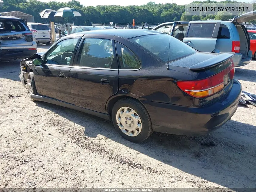 2000 Saturn Ls1 VIN: 1G8JU52F5YY695512 Lot: 45617386