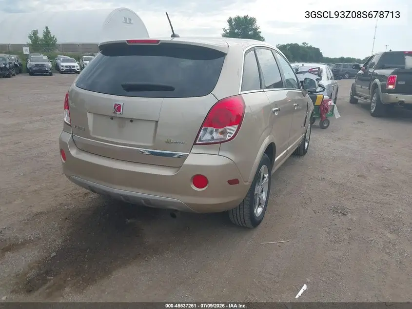 2008 Saturn Vue Green Line 4-Cyl Base VIN: 3GSCL93Z08S678713 Lot: 45537261