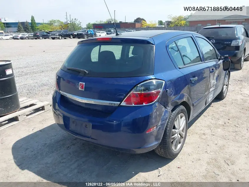 2008 Saturn Astra Xe VIN: W08AR671885060448 Lot: 12628122