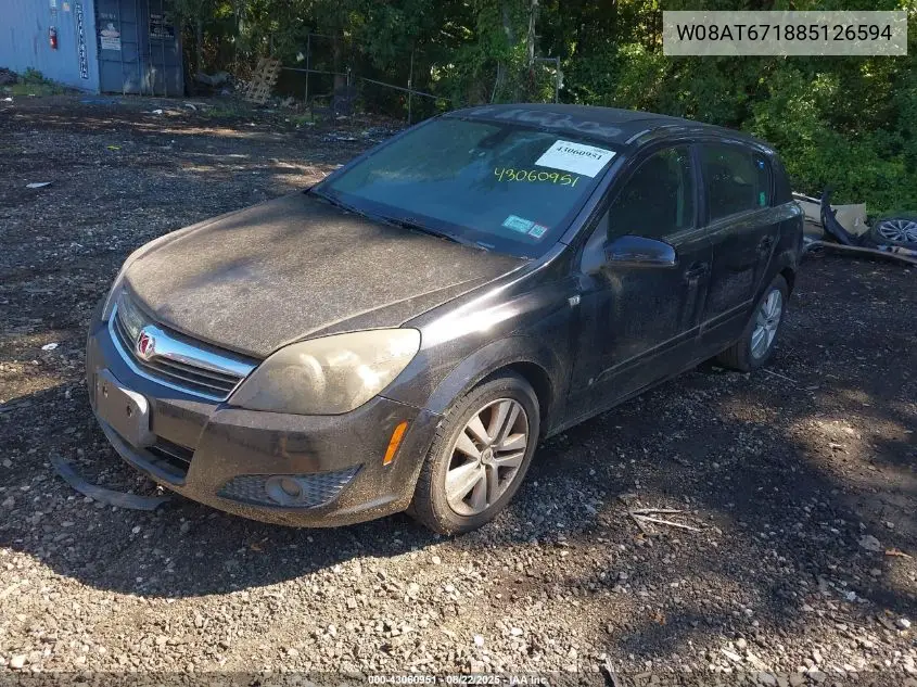 2008 Saturn Astra Xr VIN: W08AT671885126594 Lot: 43060951