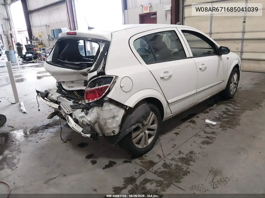 2008 Saturn Astra Xe VIN: W08AR671685041039 Lot: 45481134