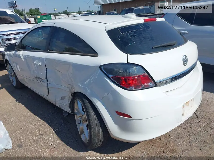 2008 Saturn Astra Xr VIN: W08AT271185045347 Lot: 45547943
