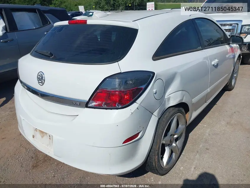 2008 Saturn Astra Xr VIN: W08AT271185045347 Lot: 45547943