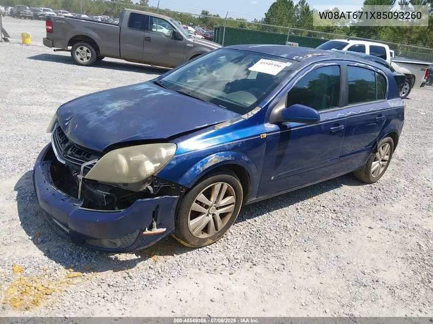 2008 Saturn Astra Xr VIN: W08AT671X85093260 Lot: 45549386