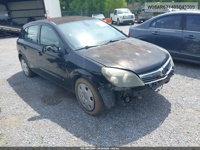 2008 Saturn Astra Xe VIN: W08AR671485043209 Lot: 45612907