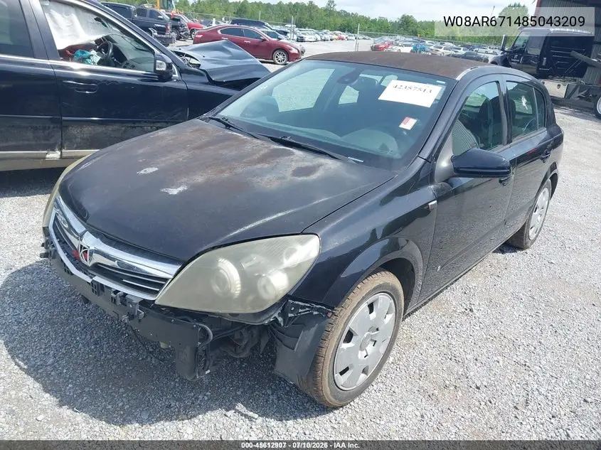 2008 Saturn Astra Xe VIN: W08AR671485043209 Lot: 45612907