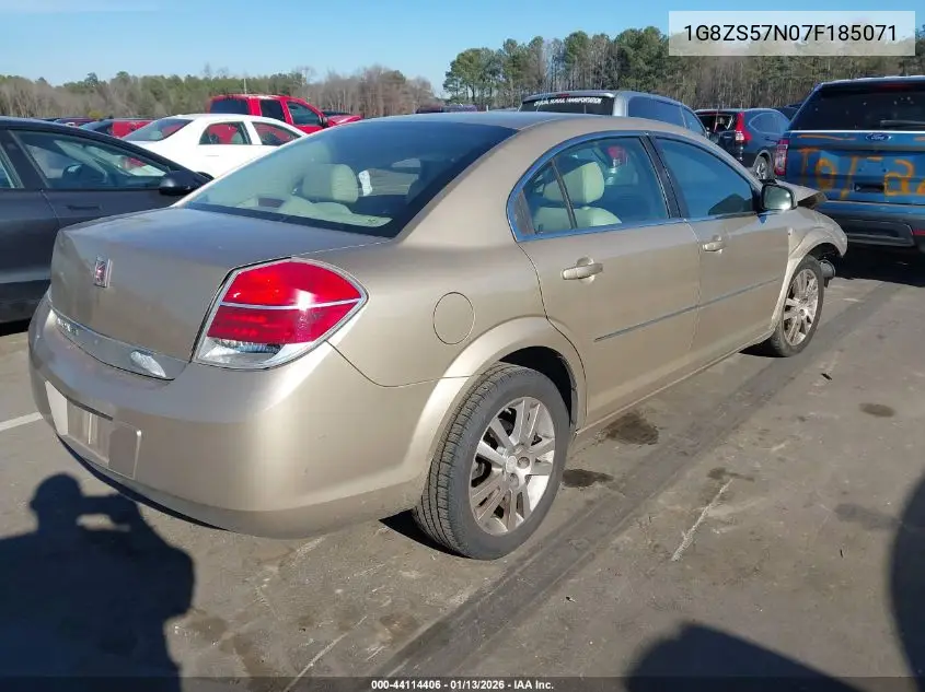 2007 Saturn Aura Xe VIN: 1G8ZS57N07F185071 Lot: 44114406