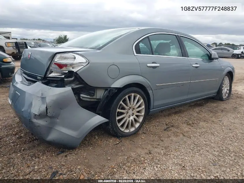 2007 Saturn Aura Xr VIN: 1G8ZV57777F248837 Lot: 44467730