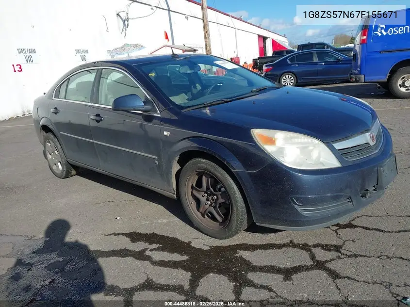 2007 Saturn Aura Xe VIN: 1G8ZS57N67F155671 Lot: 44486818