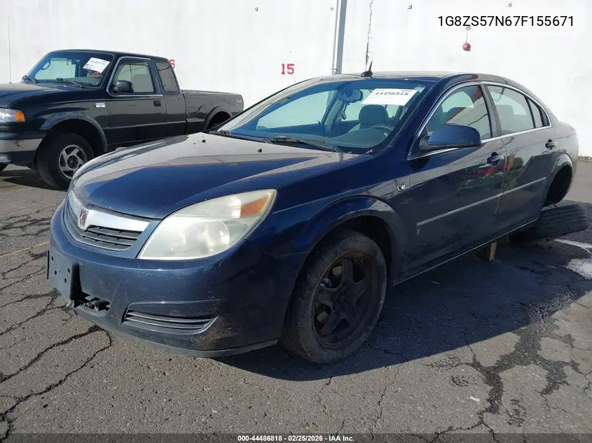 2007 Saturn Aura Xe VIN: 1G8ZS57N67F155671 Lot: 44486818
