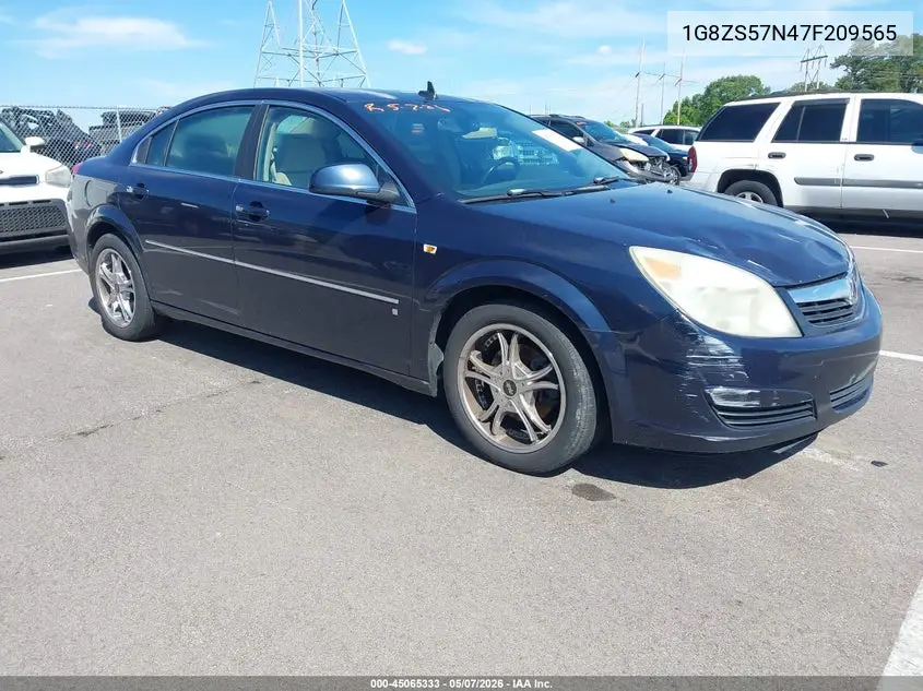 2007 Saturn Aura Xe VIN: 1G8ZS57N47F209565 Lot: 45065333