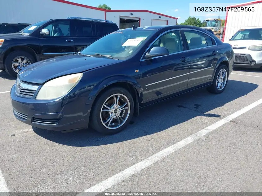 2007 Saturn Aura Xe VIN: 1G8ZS57N47F209565 Lot: 45065333