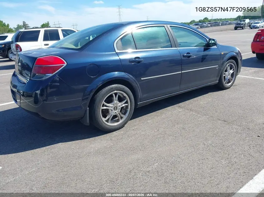 2007 Saturn Aura Xe VIN: 1G8ZS57N47F209565 Lot: 45065333