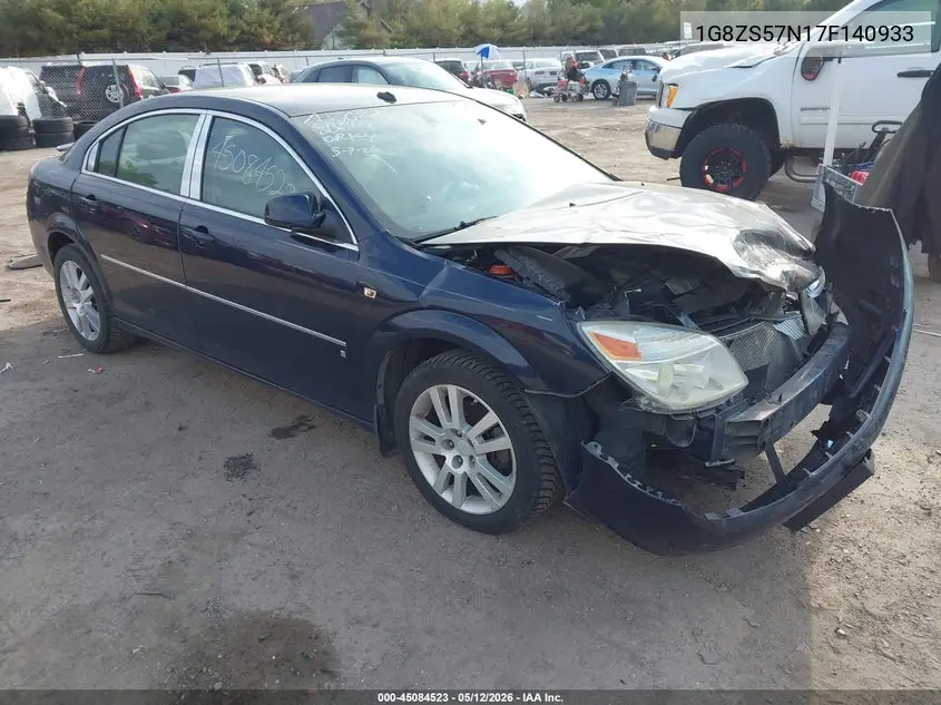 2007 Saturn Aura Xe VIN: 1G8ZS57N17F140933 Lot: 45084523
