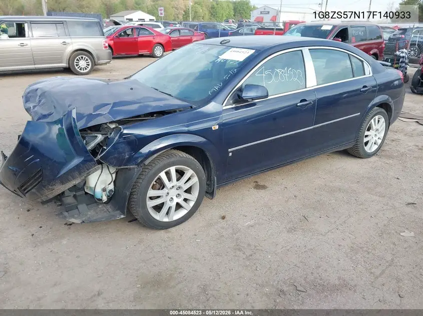 2007 Saturn Aura Xe VIN: 1G8ZS57N17F140933 Lot: 45084523