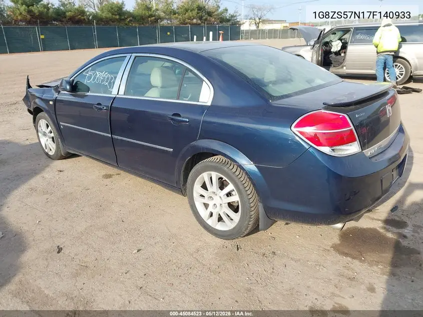 2007 Saturn Aura Xe VIN: 1G8ZS57N17F140933 Lot: 45084523