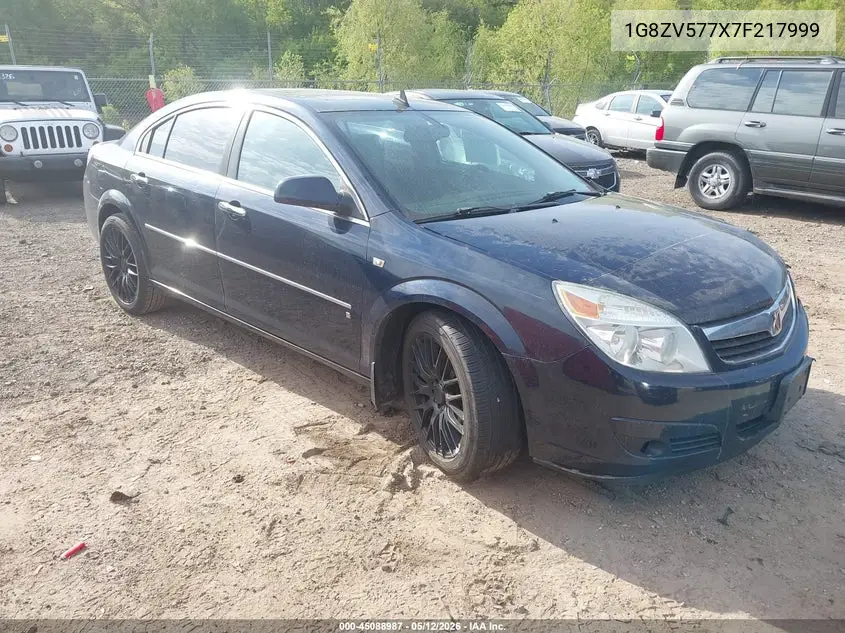 2007 Saturn Aura Xr VIN: 1G8ZV577X7F217999 Lot: 45088987