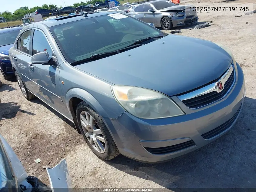2007 Saturn Aura Xe VIN: 1G8ZS57N27F191745 Lot: 45111167