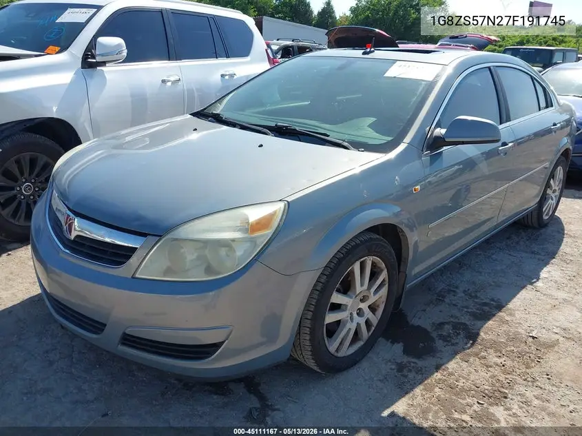 2007 Saturn Aura Xe VIN: 1G8ZS57N27F191745 Lot: 45111167