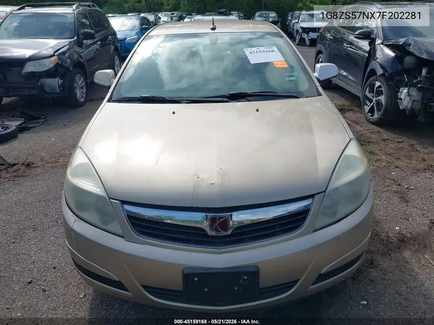 2007 Saturn Aura Xe VIN: 1G8ZS57NX7F202281 Lot: 45159168