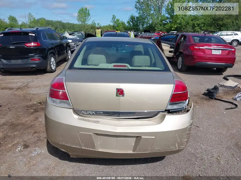 2007 Saturn Aura Xe VIN: 1G8ZS57NX7F202281 Lot: 45159168