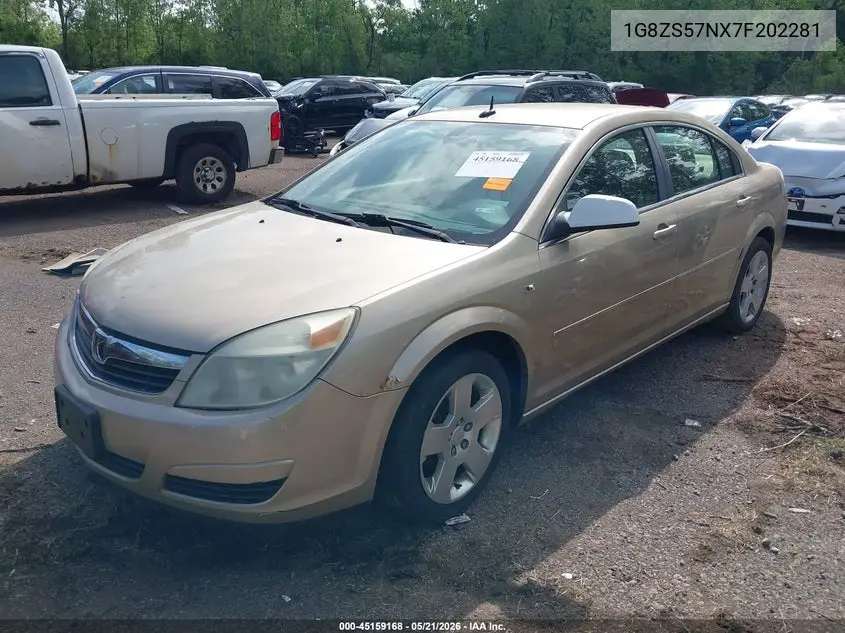 2007 Saturn Aura Xe VIN: 1G8ZS57NX7F202281 Lot: 45159168