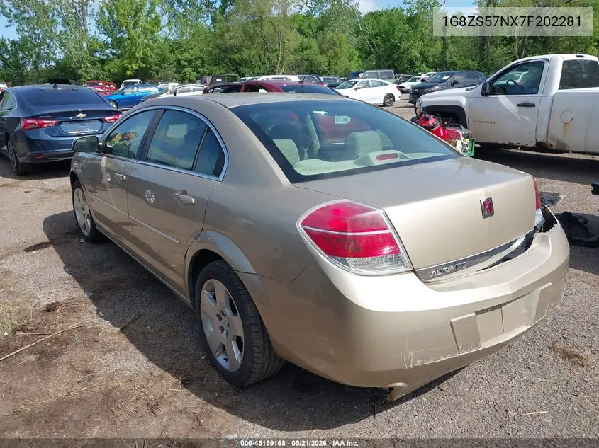 2007 Saturn Aura Xe VIN: 1G8ZS57NX7F202281 Lot: 45159168