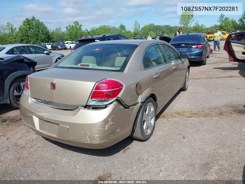 2007 Saturn Aura Xe VIN: 1G8ZS57NX7F202281 Lot: 45159168