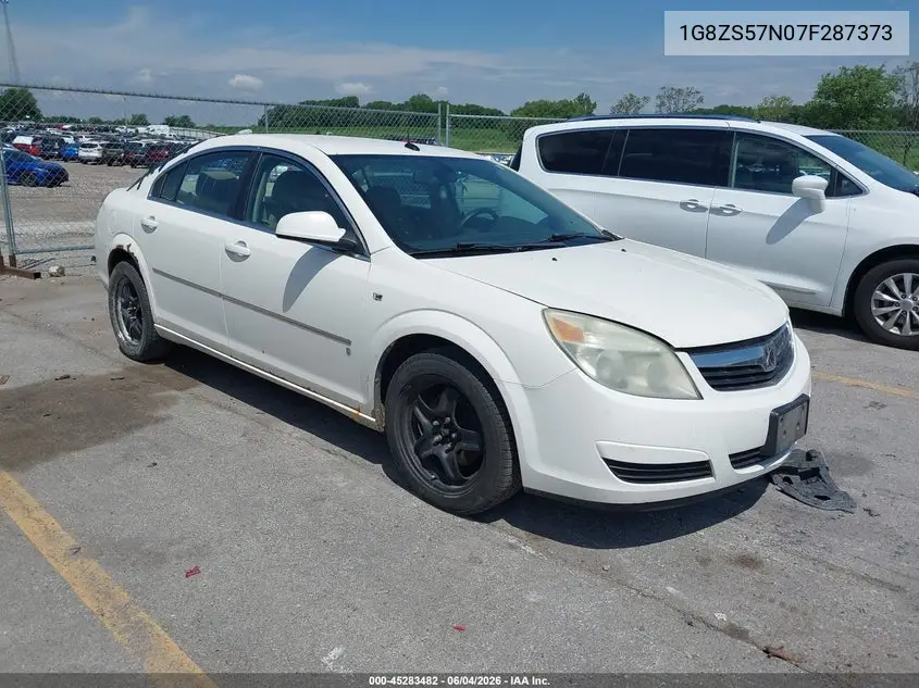 2007 Saturn Aura Xe VIN: 1G8ZS57N07F287373 Lot: 45283482