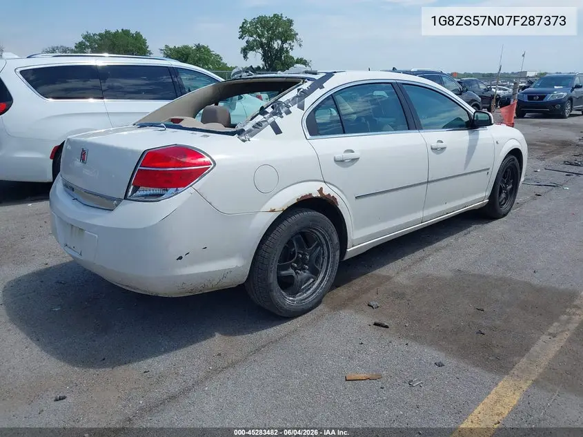 2007 Saturn Aura Xe VIN: 1G8ZS57N07F287373 Lot: 45283482