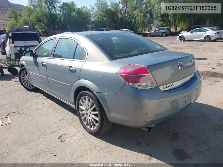 2007 Saturn Aura Xr VIN: 1G8ZV57727F189065 Lot: 45324418