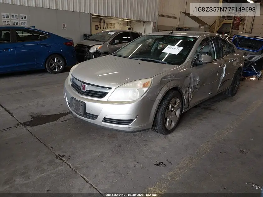2007 Saturn Aura Xe VIN: 1G8ZS57N77F149698 Lot: 45519112