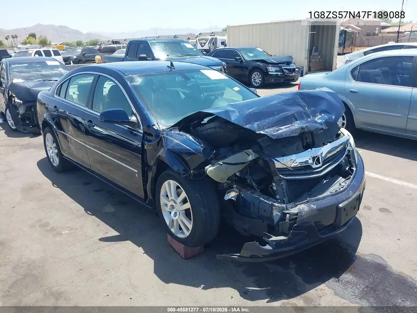 2007 Saturn Aura Xe VIN: 1G8ZS57N47F189088 Lot: 45581277