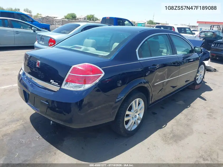 2007 Saturn Aura Xe VIN: 1G8ZS57N47F189088 Lot: 45581277