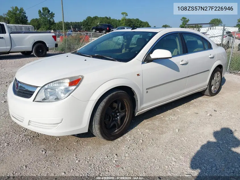 2007 Saturn Aura Xe VIN: 1G8ZS57N27F226946 Lot: 45595353
